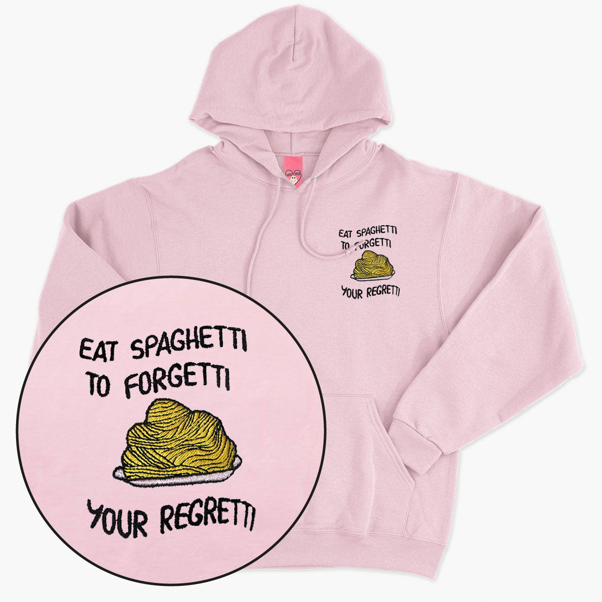 Eat Spaghetti Embroidered Hoodie (Unisex)