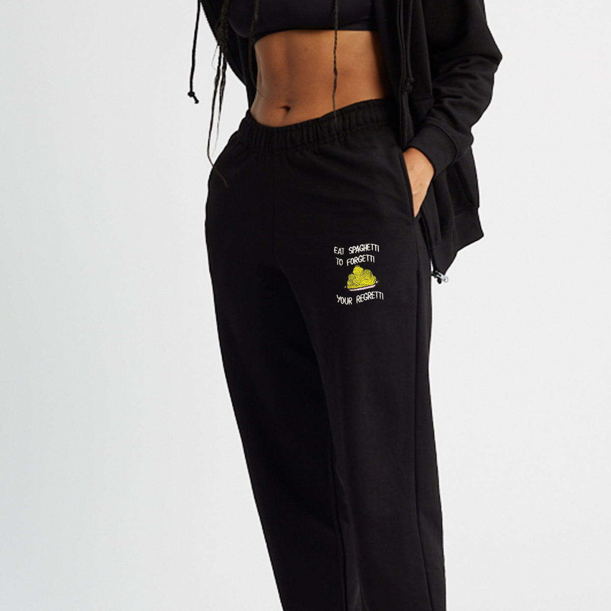Eat Spaghetti Embroidered Joggers (Unisex)