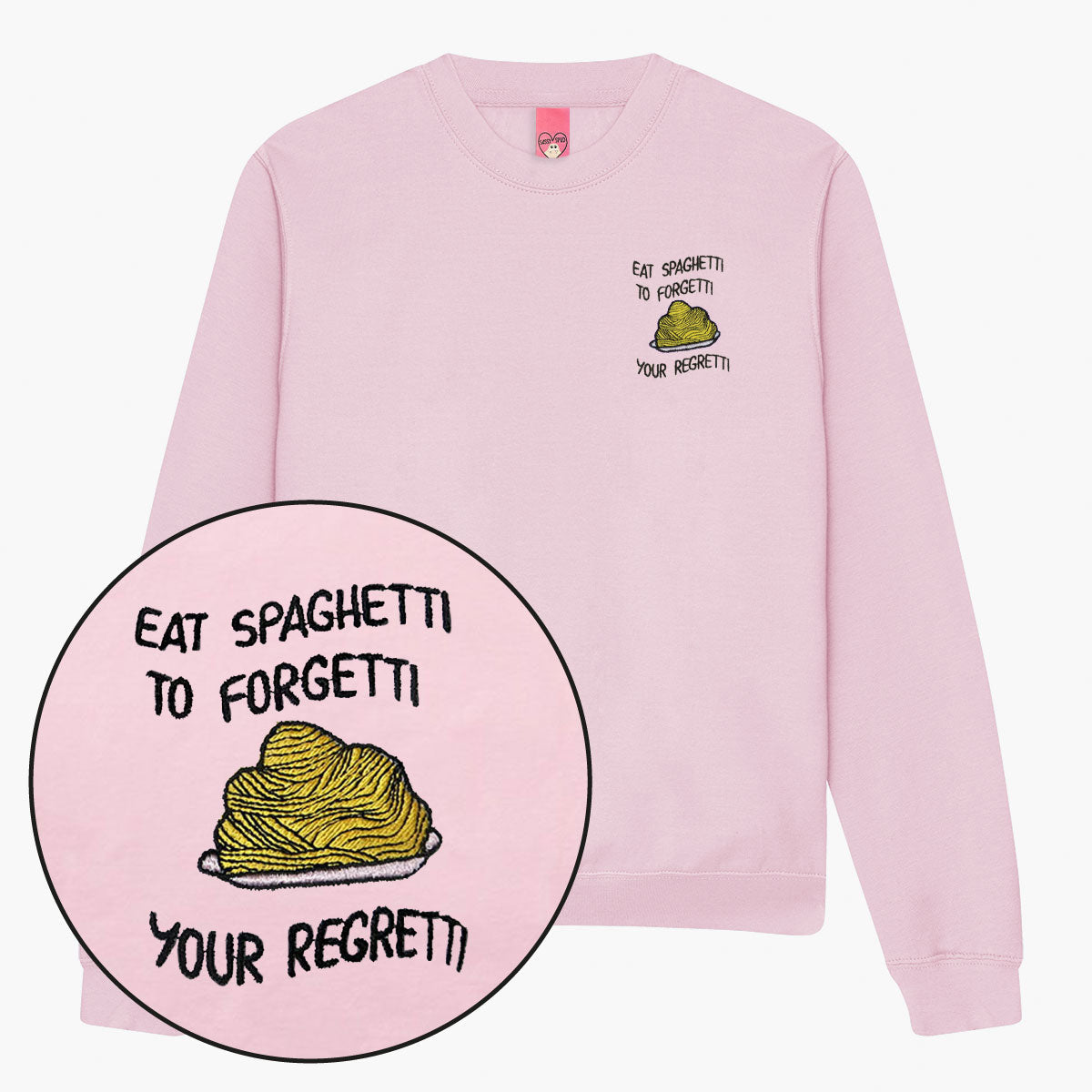 Eat Spaghetti Embroidered Sweatshirt (Unisex)