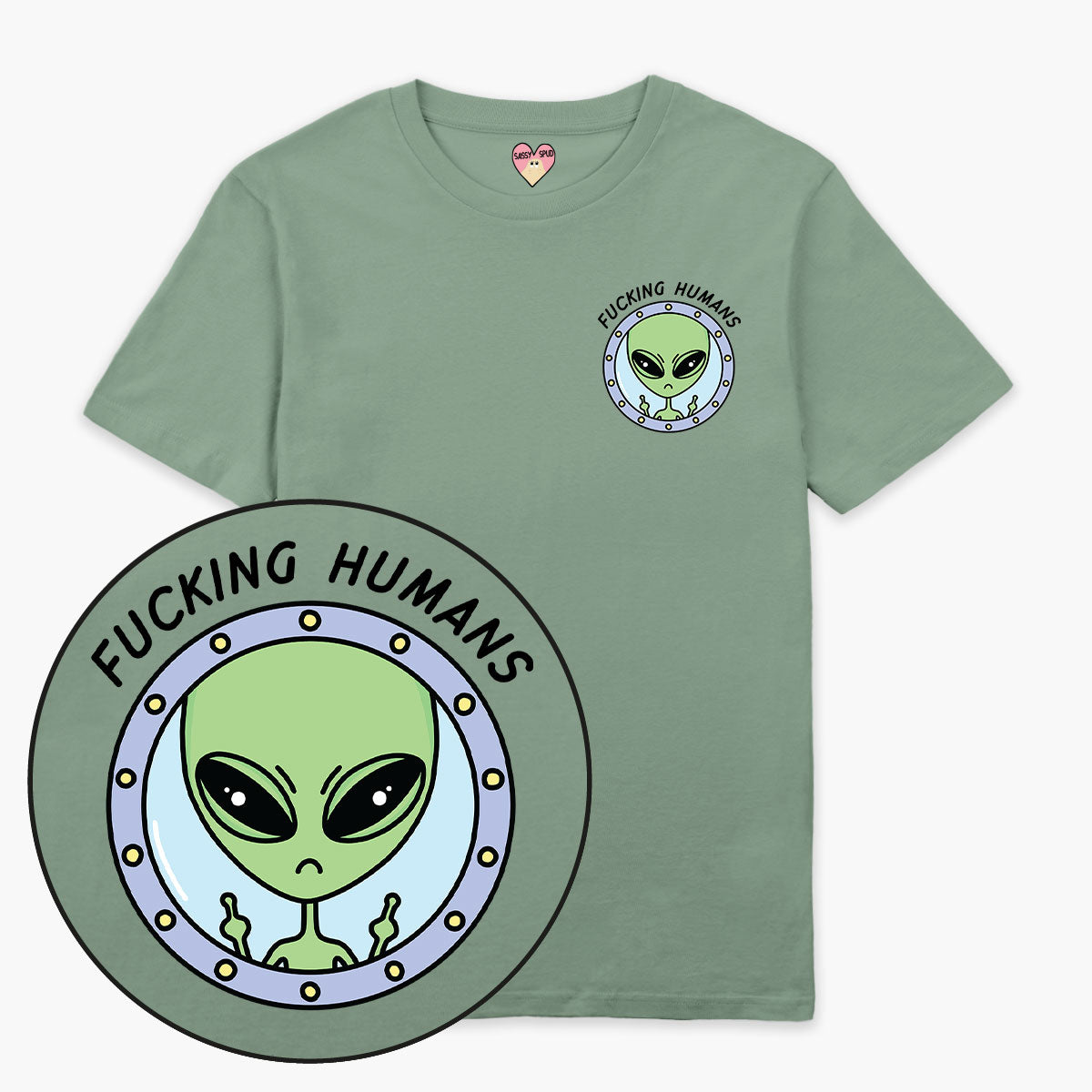 F*cking Humans Alien T-Shirt (Unisex)