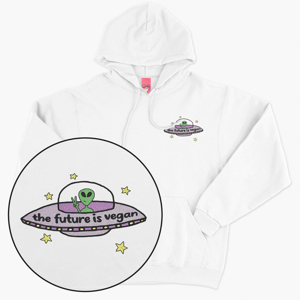 Future Is Vegan Embroidered Hoodie (Unisex)