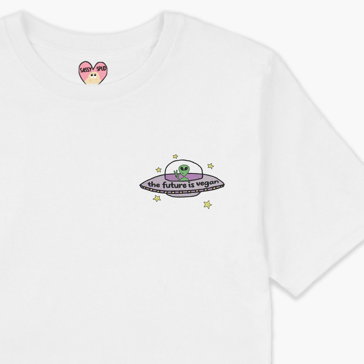 Future Is Vegan Embroidered T-Shirt (Unisex)