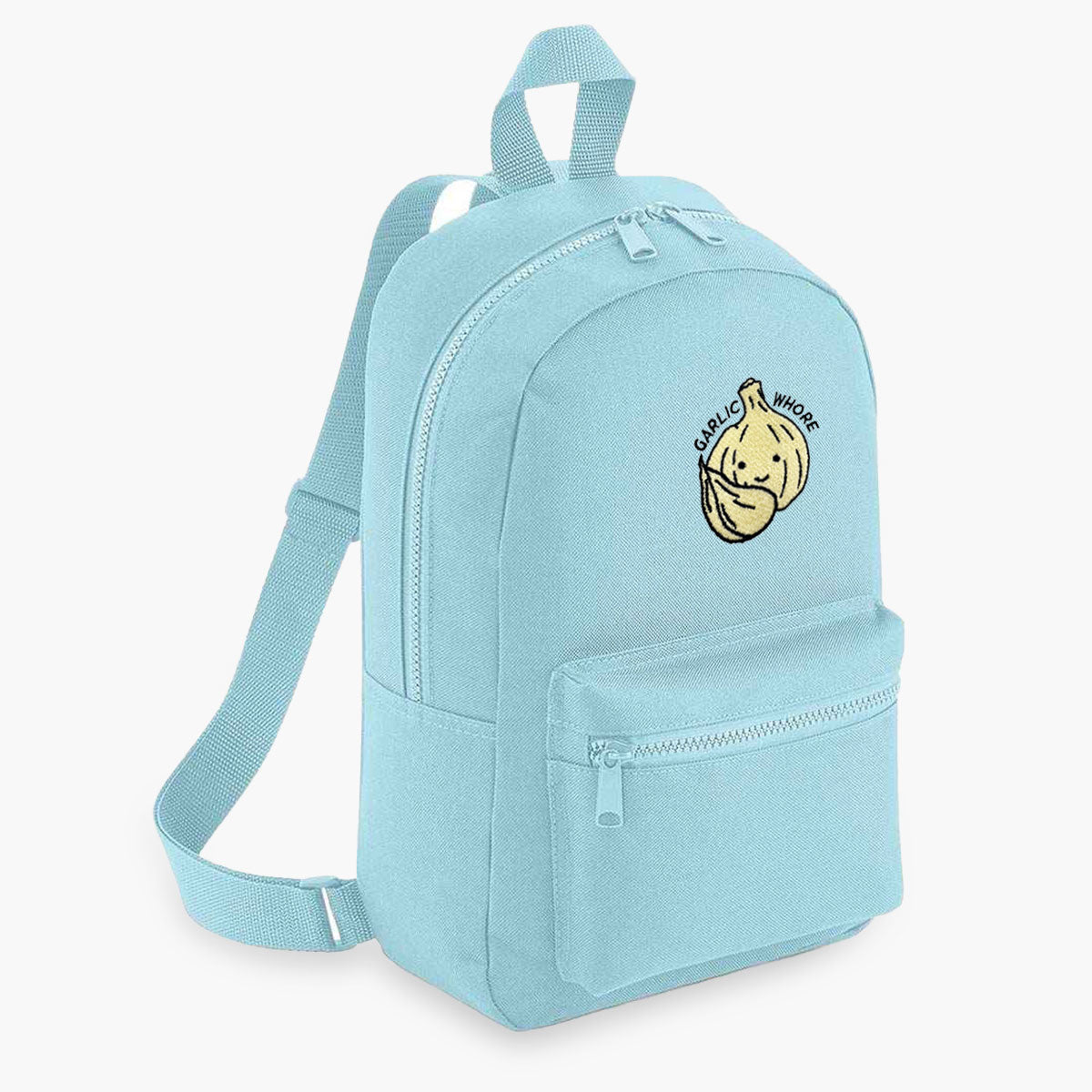 Garlic Whore Embroidered Mini Backpack