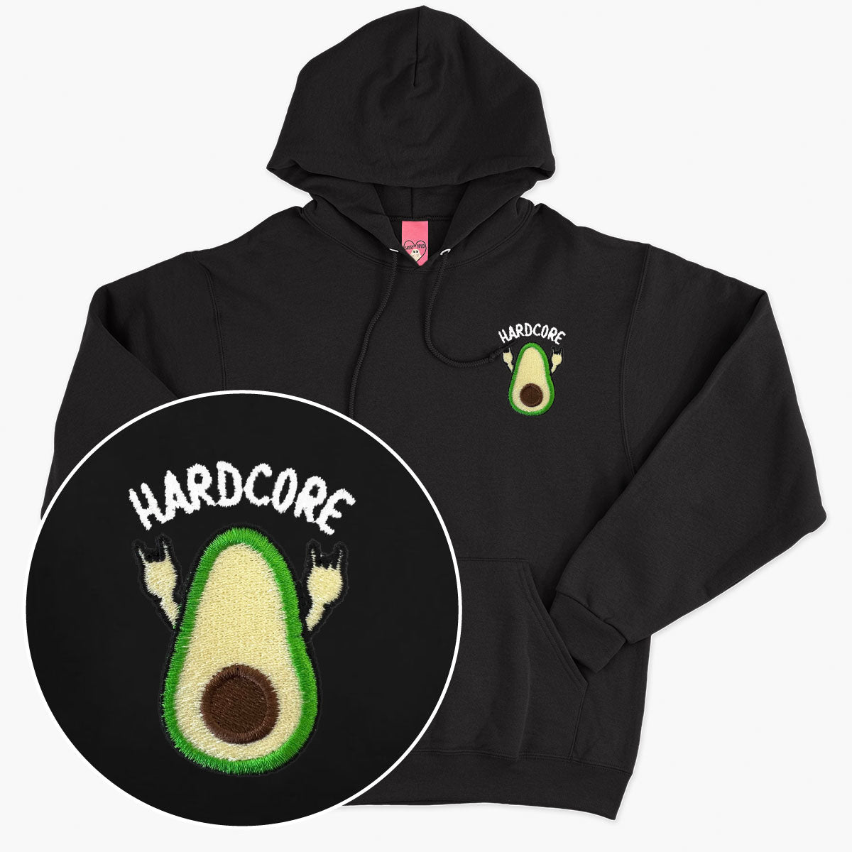Hardcore Embroidered Hoodie (Unisex)