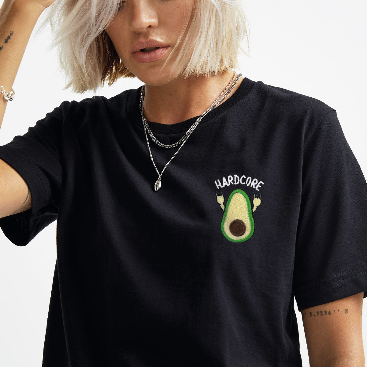 Hardcore Embroidered T-Shirt (Unisex)