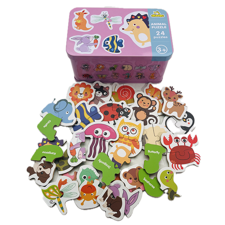 Super Deluxe 6 In 1 Hedgehog And Friends Puzzles In Tin