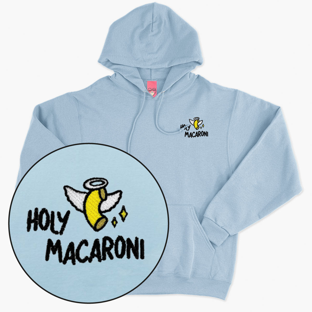 Holy Macaroni Embroidered Hoodie (Unisex)