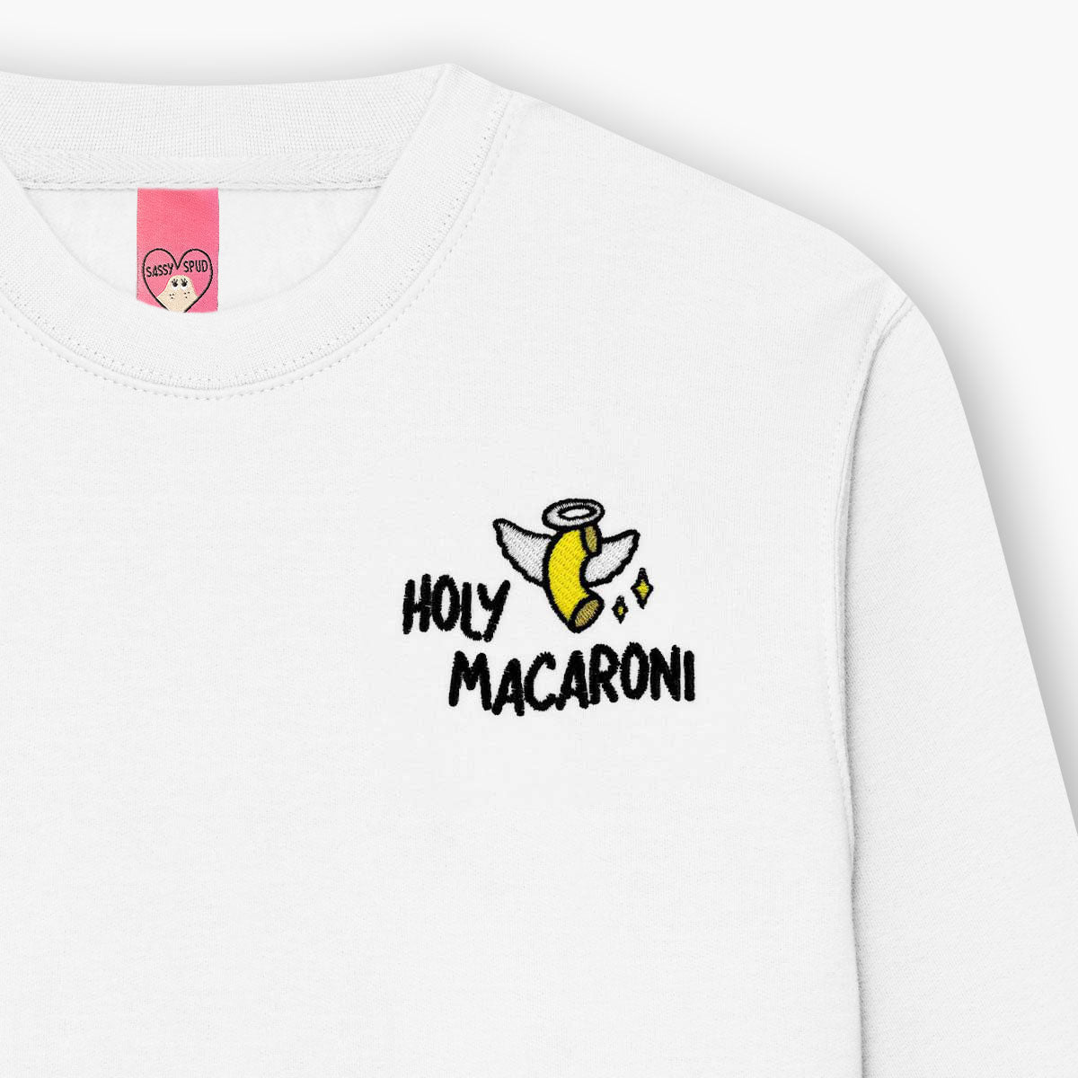 Holy Macaroni Embroidered Sweatshirt (Unisex)