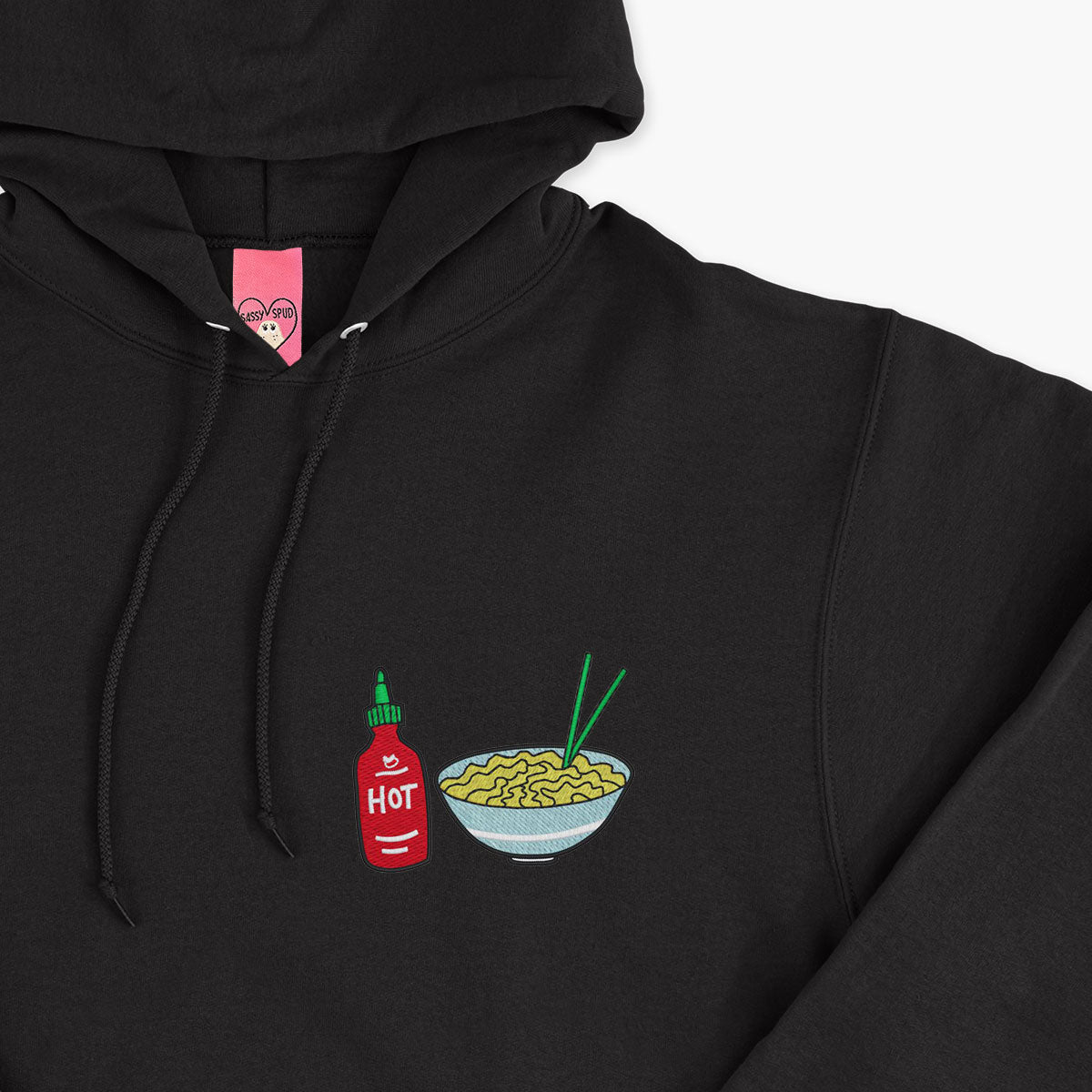 Hot Noodles Embroidered Hoodie (Unisex)
