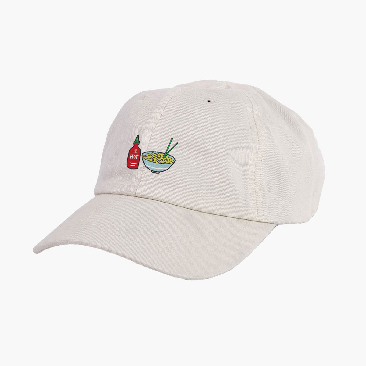 Hot Noodles Embroidered Mom Cap