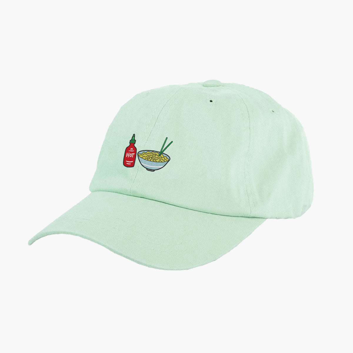 Hot Noodles Embroidered Mom Cap