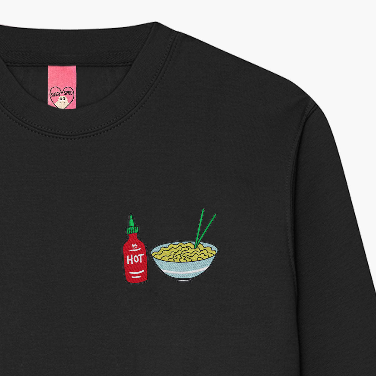 Hot Noodles Embroidered Sweatshirt (Unisex)