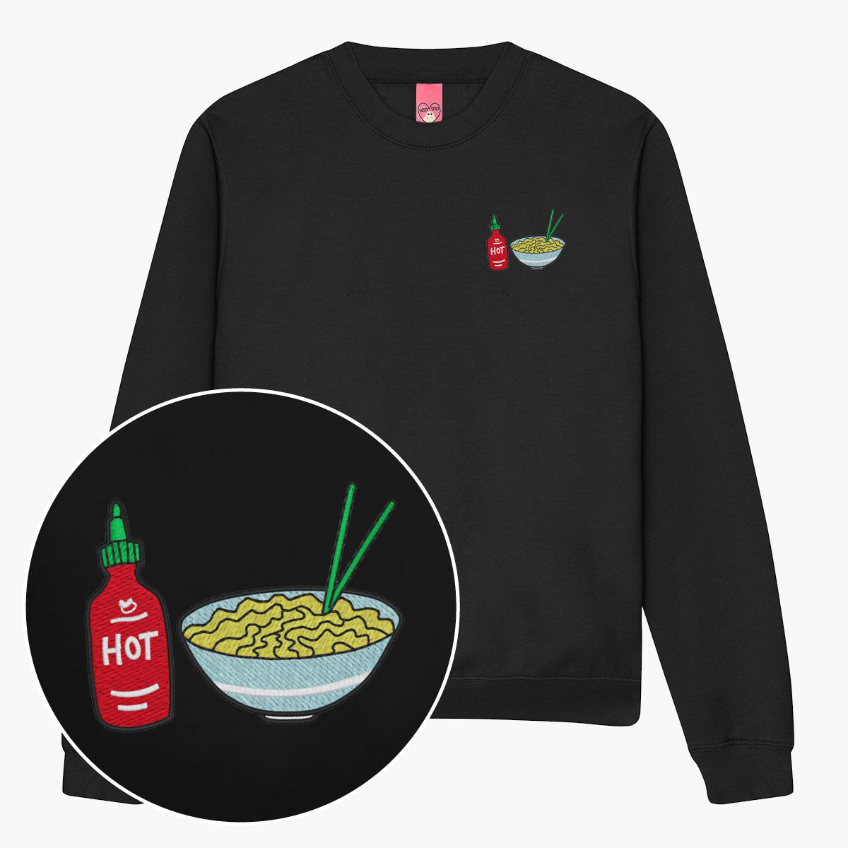 Hot Noodles Embroidered Sweatshirt (Unisex)