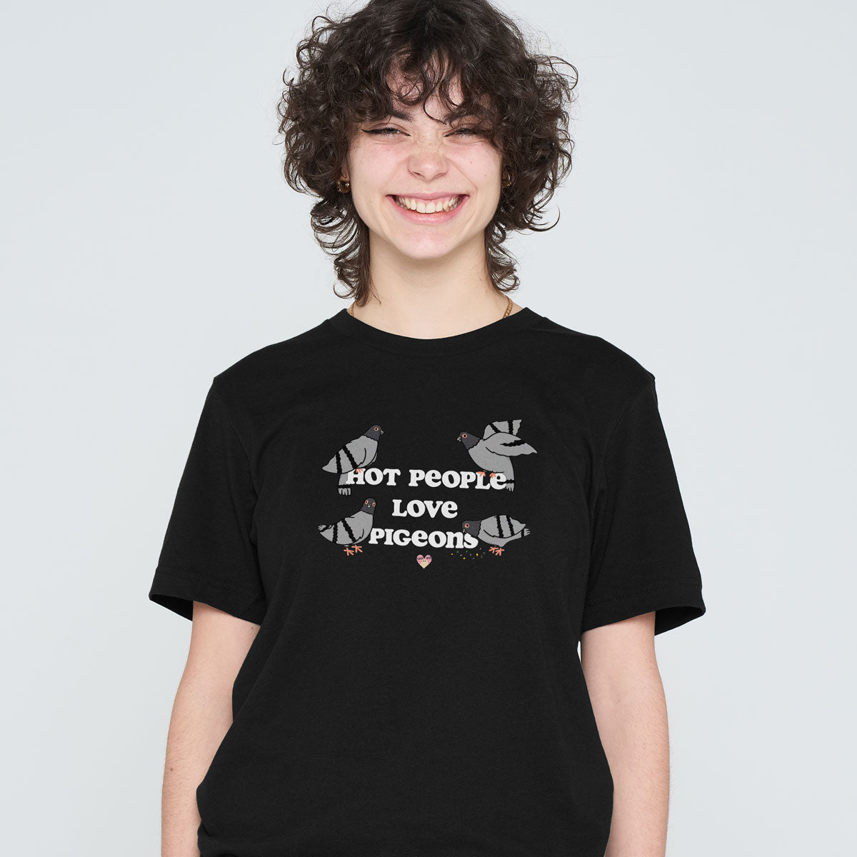 Hot People Love Pigeons T-Shirt (Unisex)