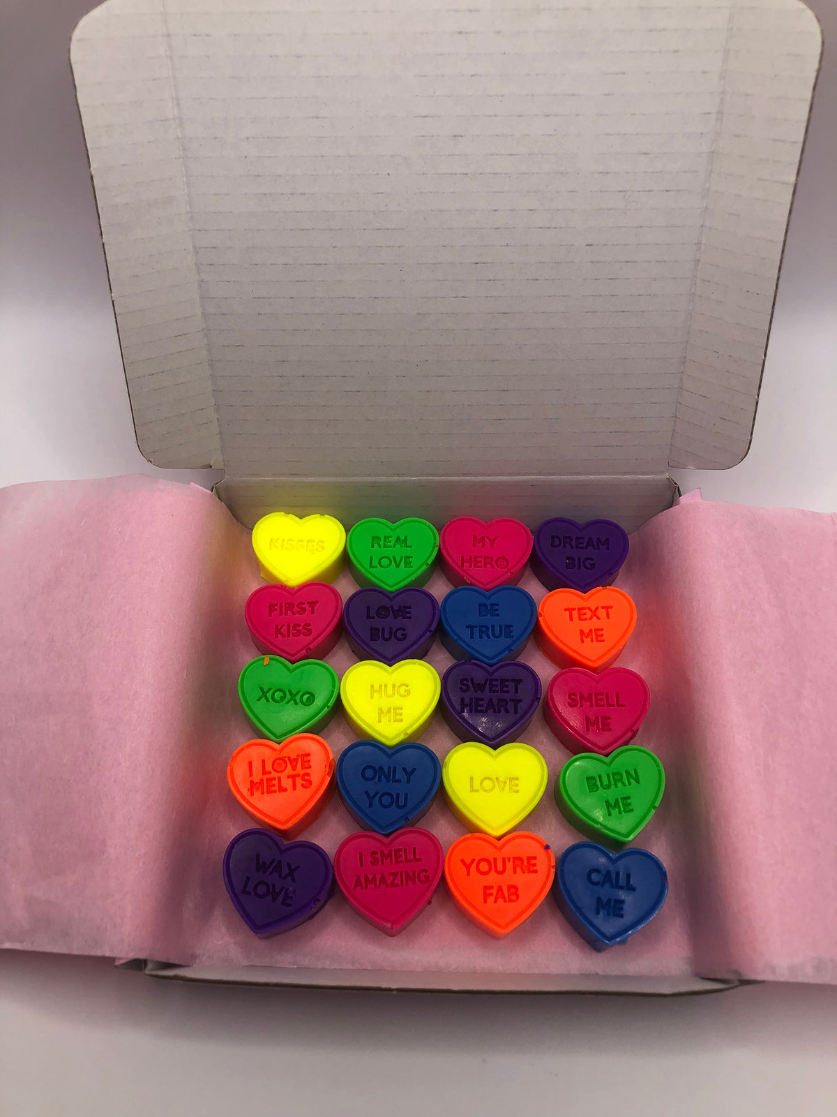 Love Hearts Wax Box