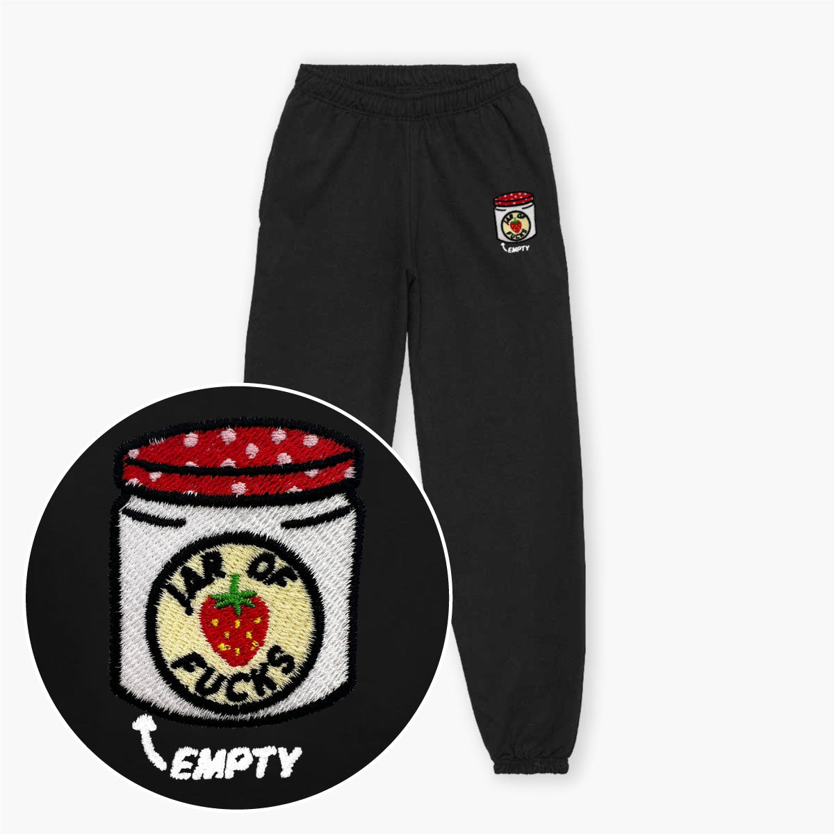 Jam Jar Embroidered Joggers (Unisex)