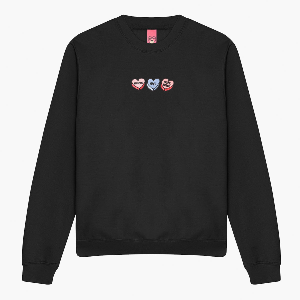 Love Hearts Embroidered Sweatshirt (Unisex)
