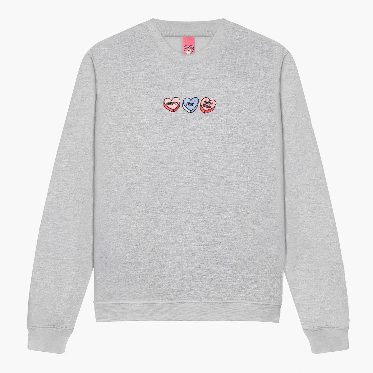 Love Hearts Embroidered Sweatshirt (Unisex)
