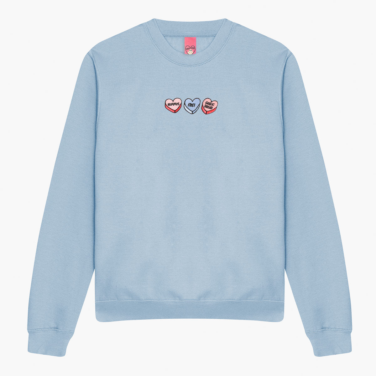Love Hearts Embroidered Sweatshirt (Unisex)