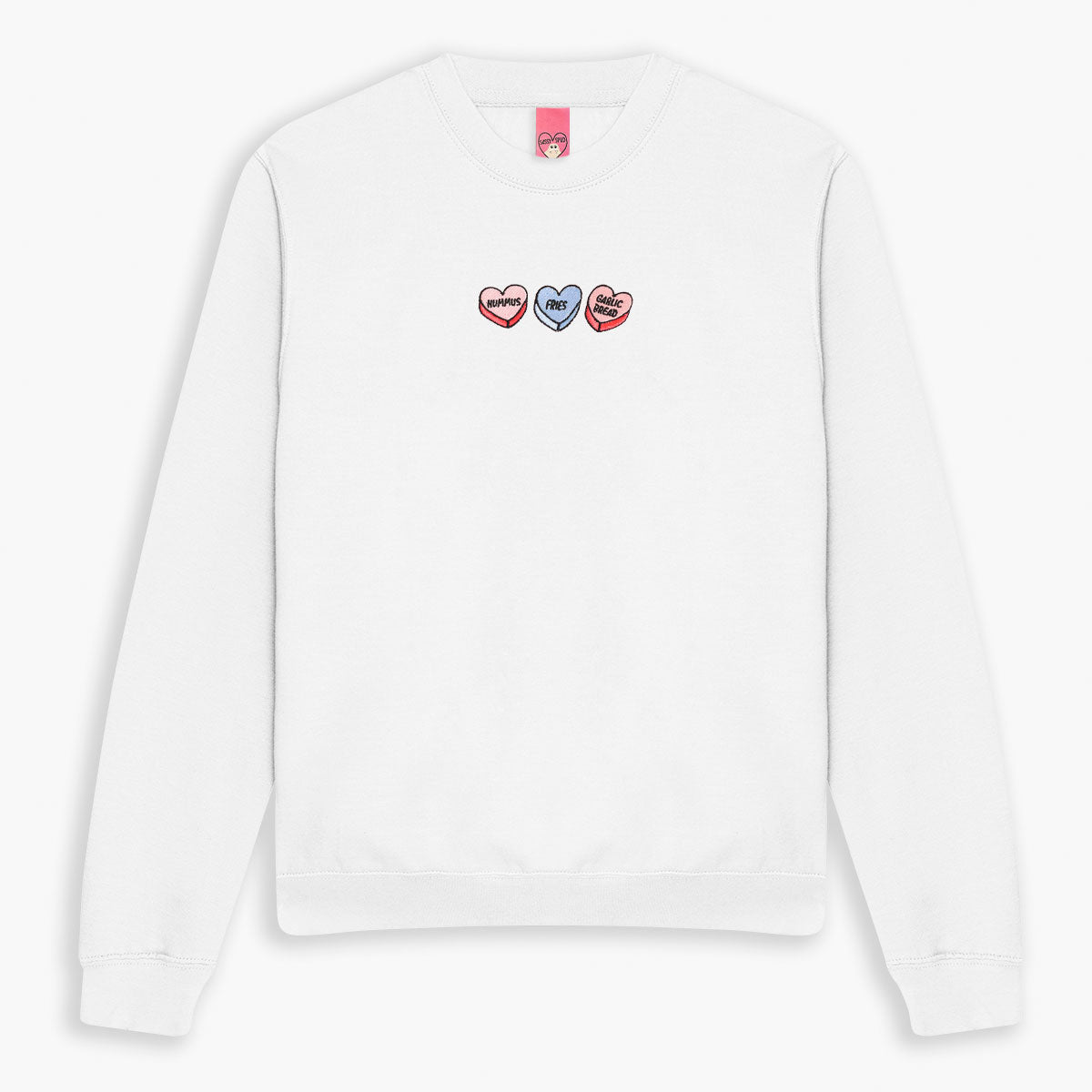 Love Hearts Embroidered Sweatshirt (Unisex)