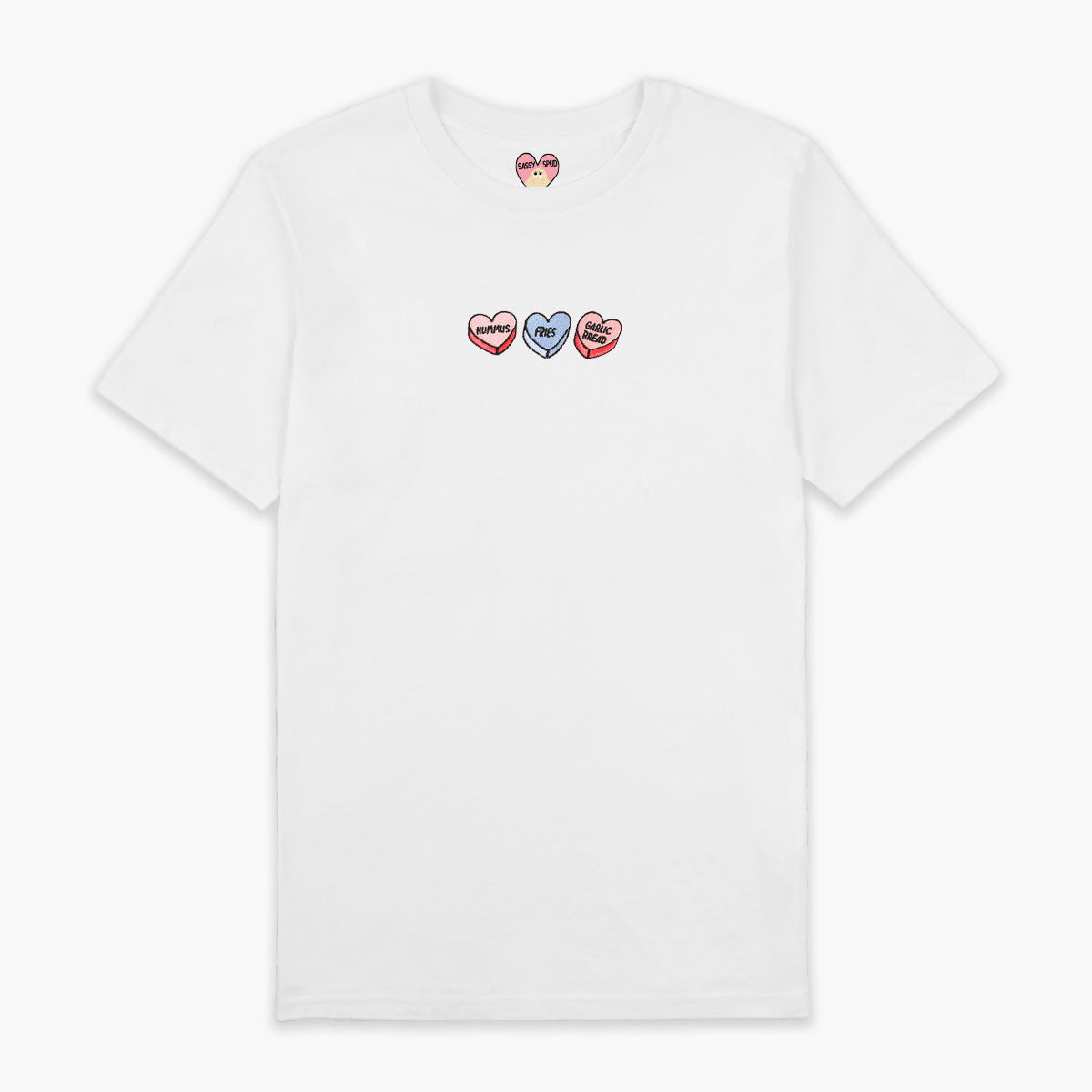 Love Hearts Embroidered T-Shirt (Unisex)