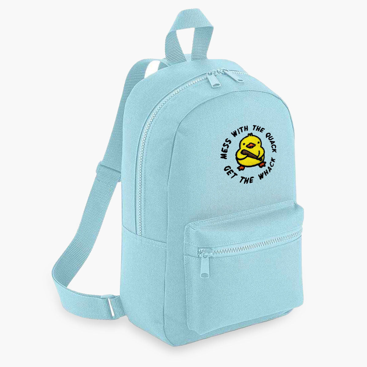 Mess With The Quack Embroidered Mini Backpack