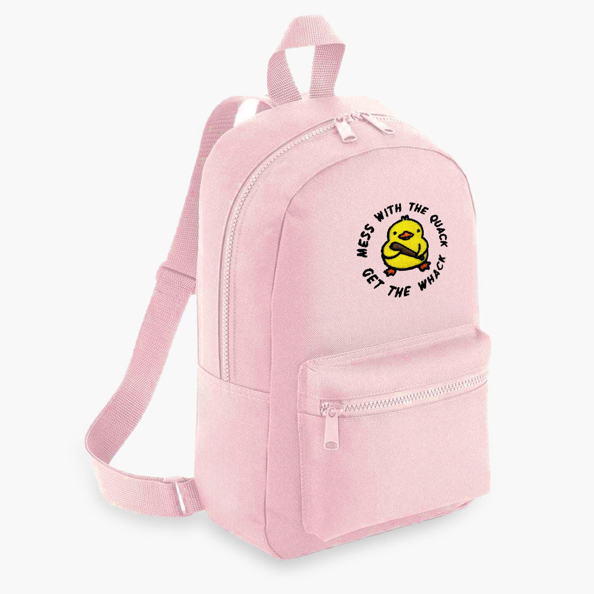 Mess With The Quack Embroidered Mini Backpack