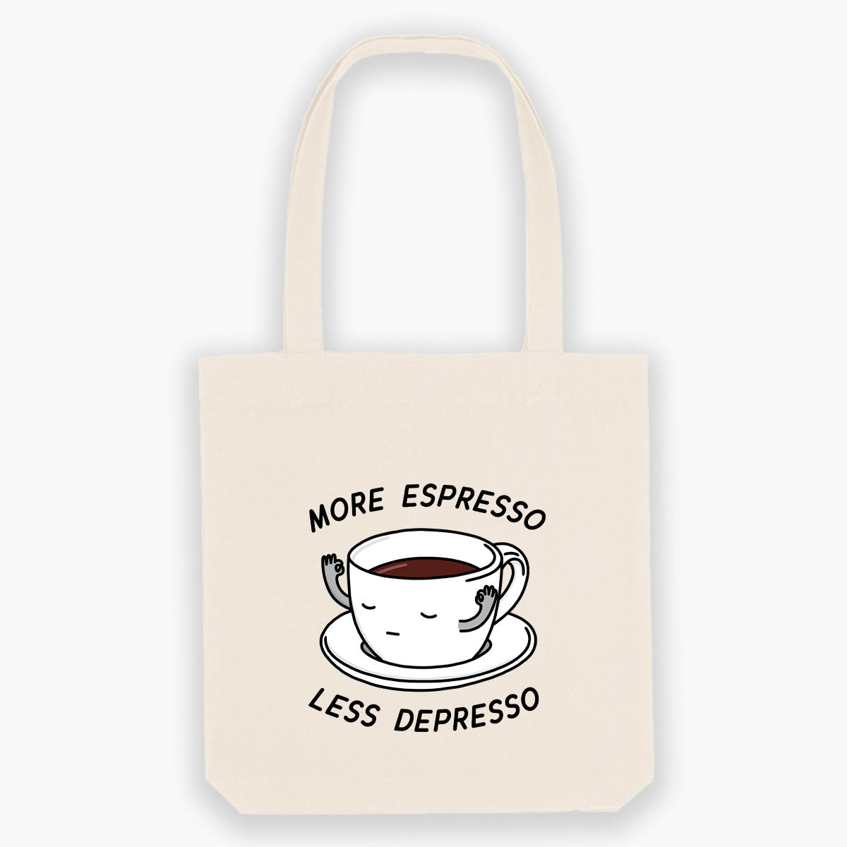 More Espresso Less Depresso Tote Bag