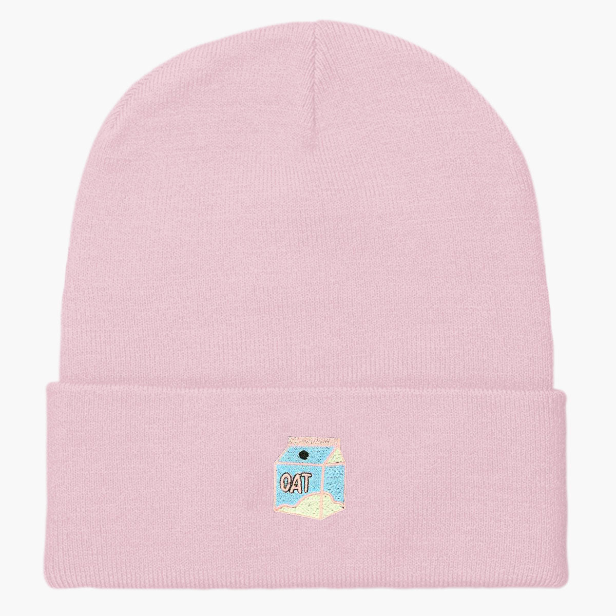 My Oat Milk Frees All The Cows From The Yard Embroidered Beanie
