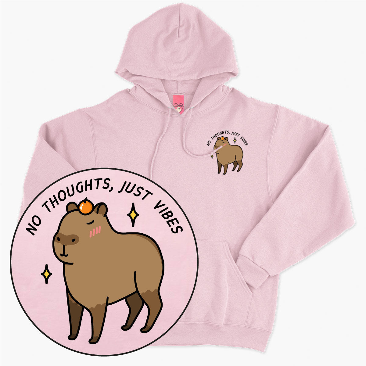 No Thoughts Just Vibes Hoodie (Unisex)