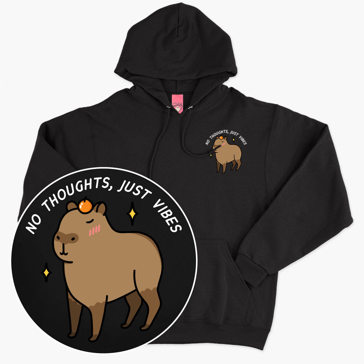 No Thoughts Just Vibes Hoodie (Unisex)