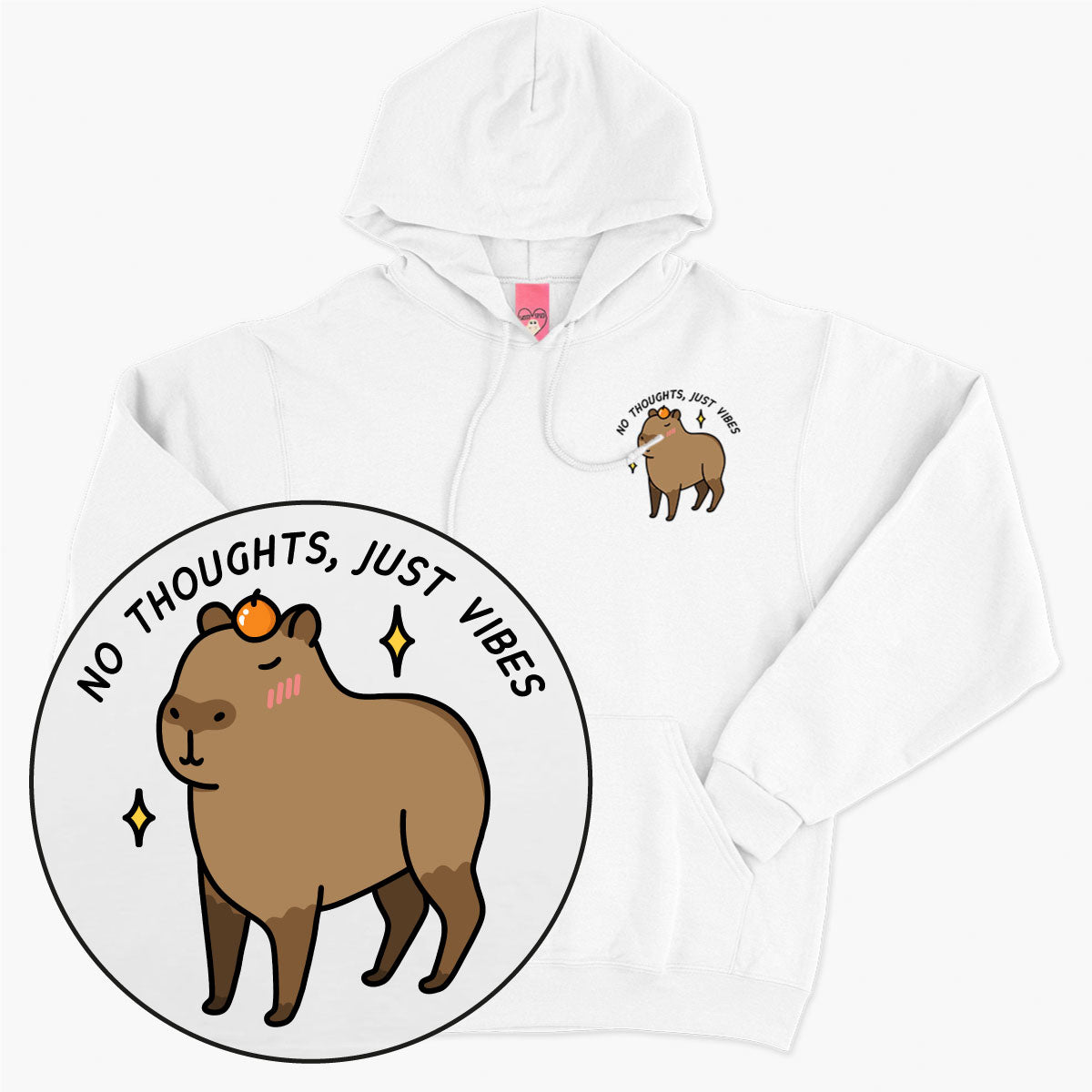 No Thoughts Just Vibes Hoodie (Unisex)