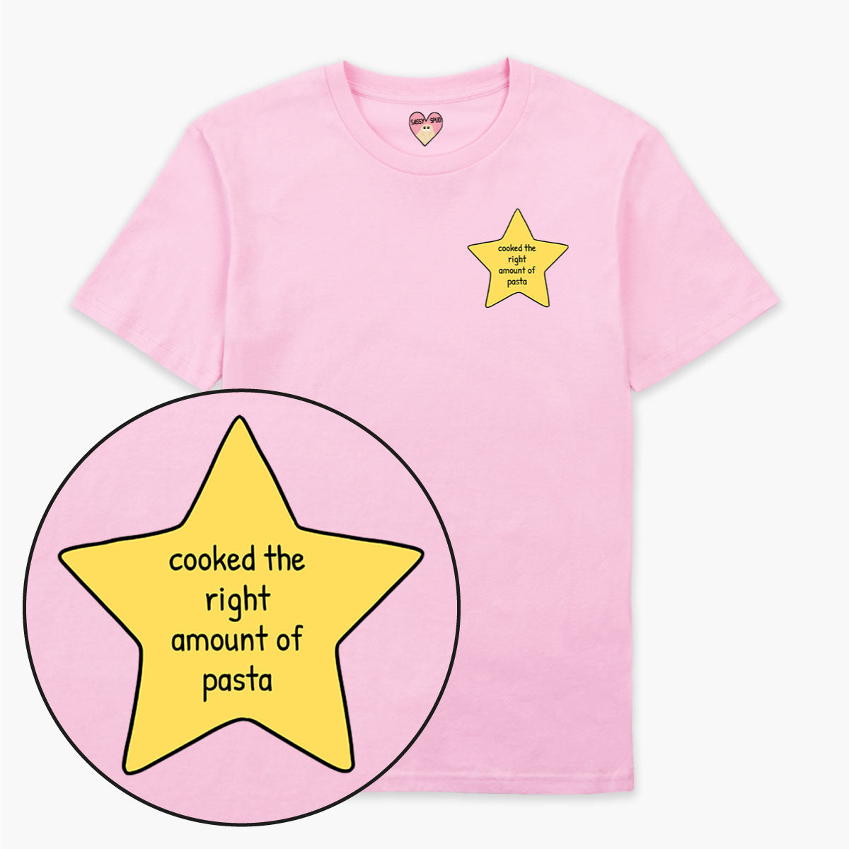 Pasta Gold Star T-Shirt (Unisex)