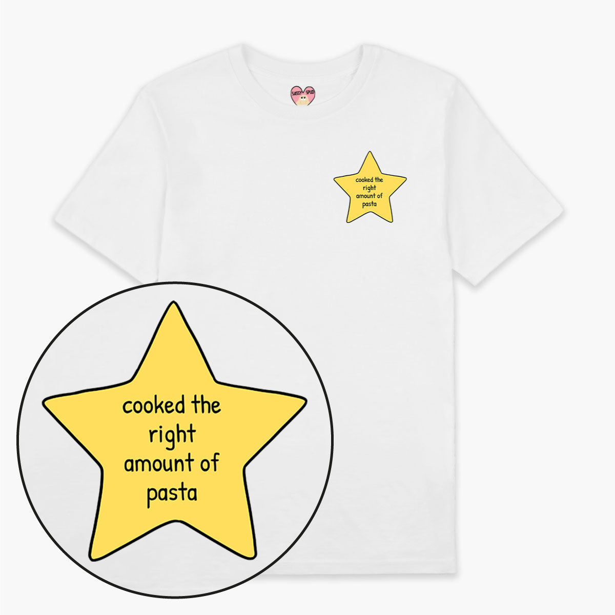 Pasta Gold Star T-Shirt (Unisex)