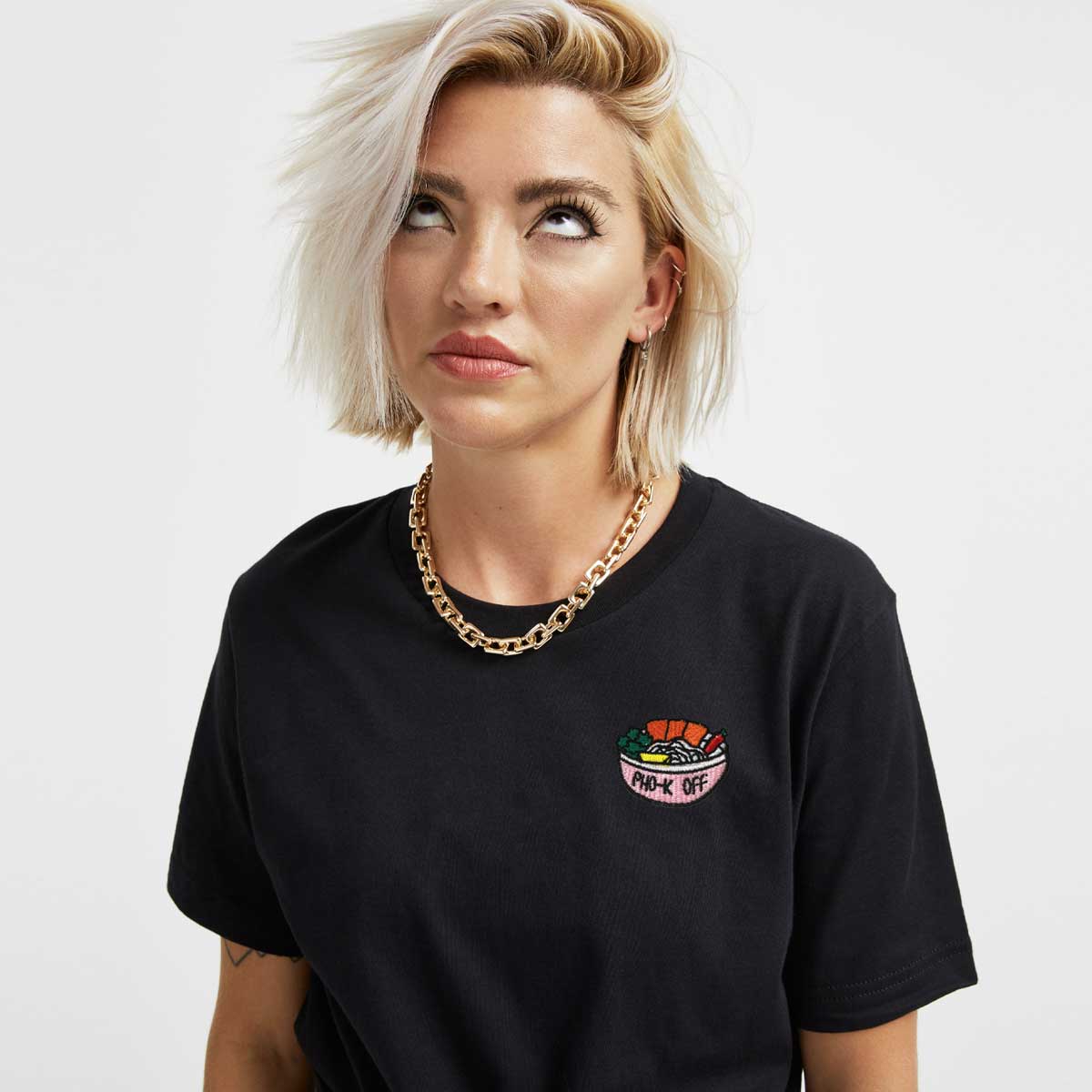 Pho-k Off Embroidered T-Shirt (Unisex)