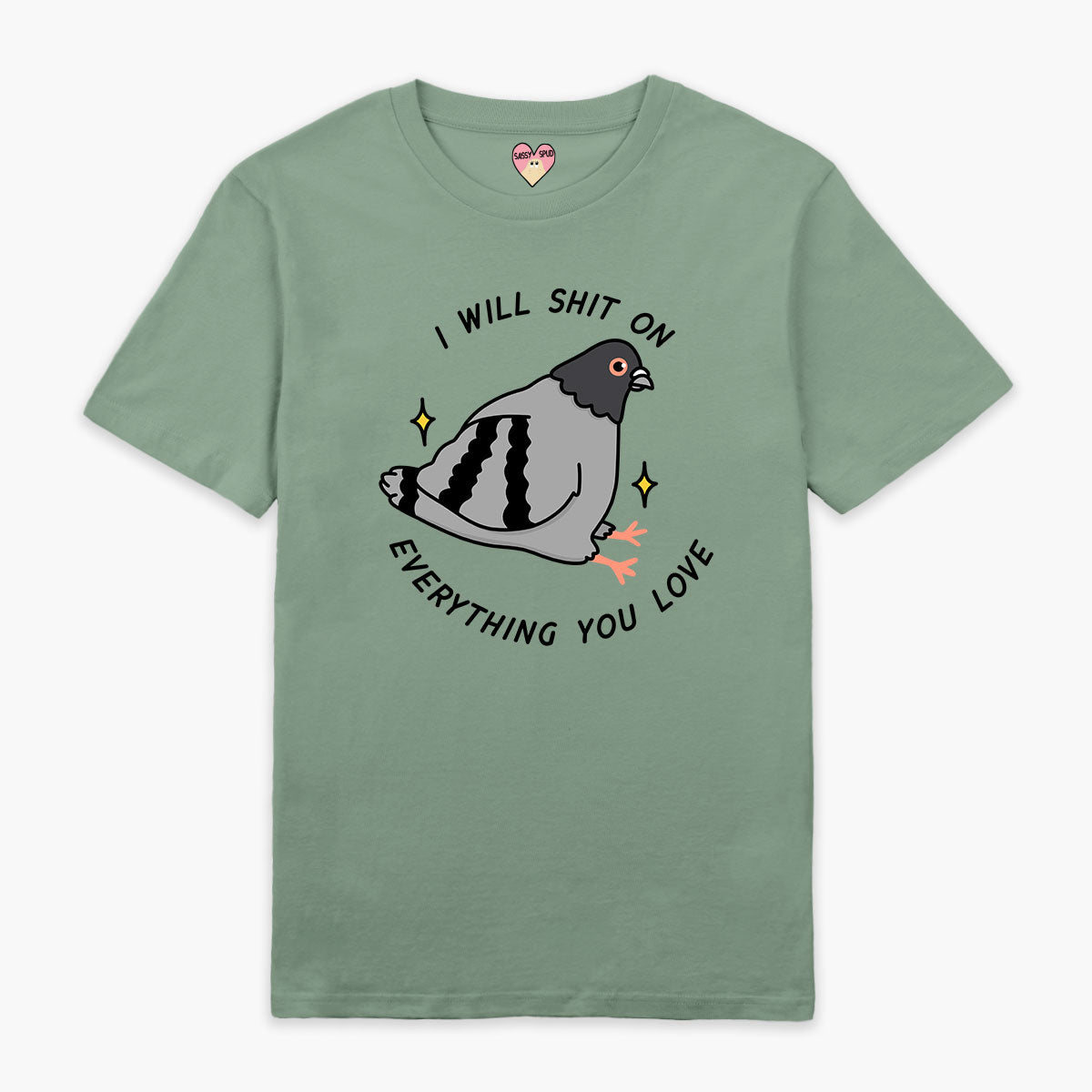 Pigeon Poo Full Print T-Shirt (Unisex)