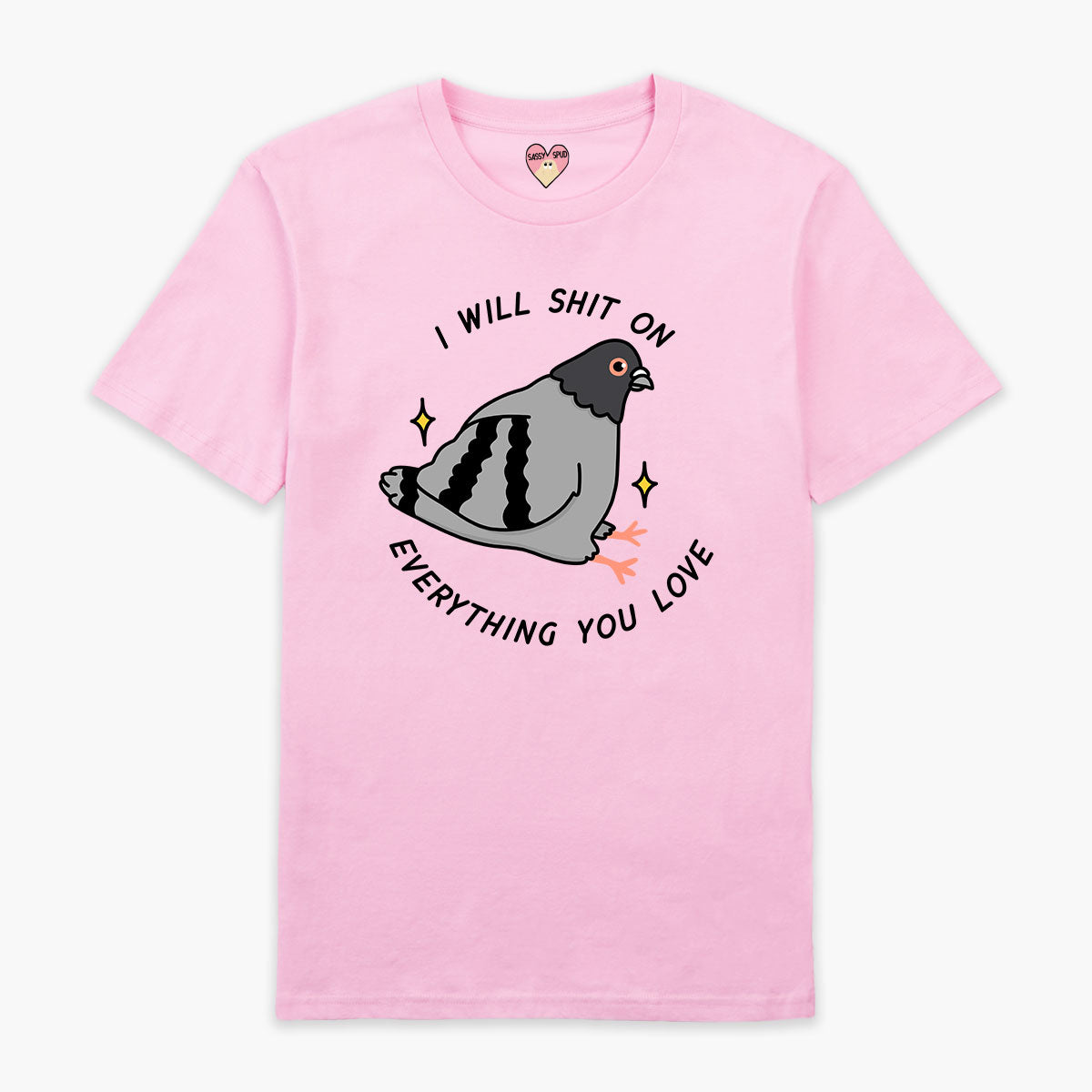 Pigeon Poo Full Print T-Shirt (Unisex)
