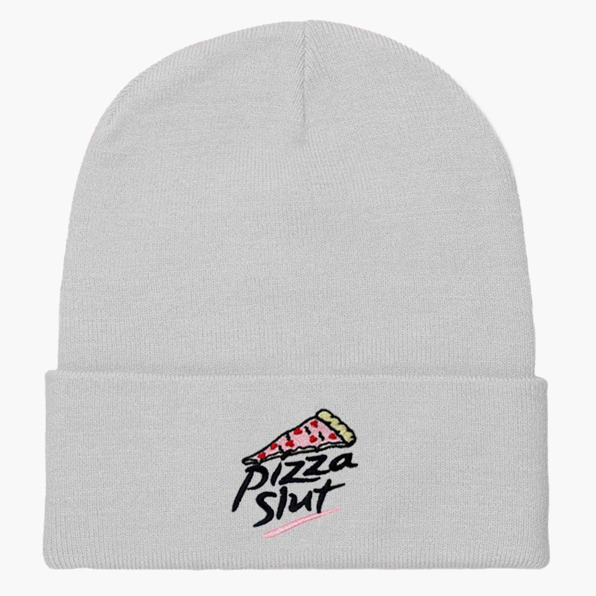 Pizza Slut Embroidered Beanie