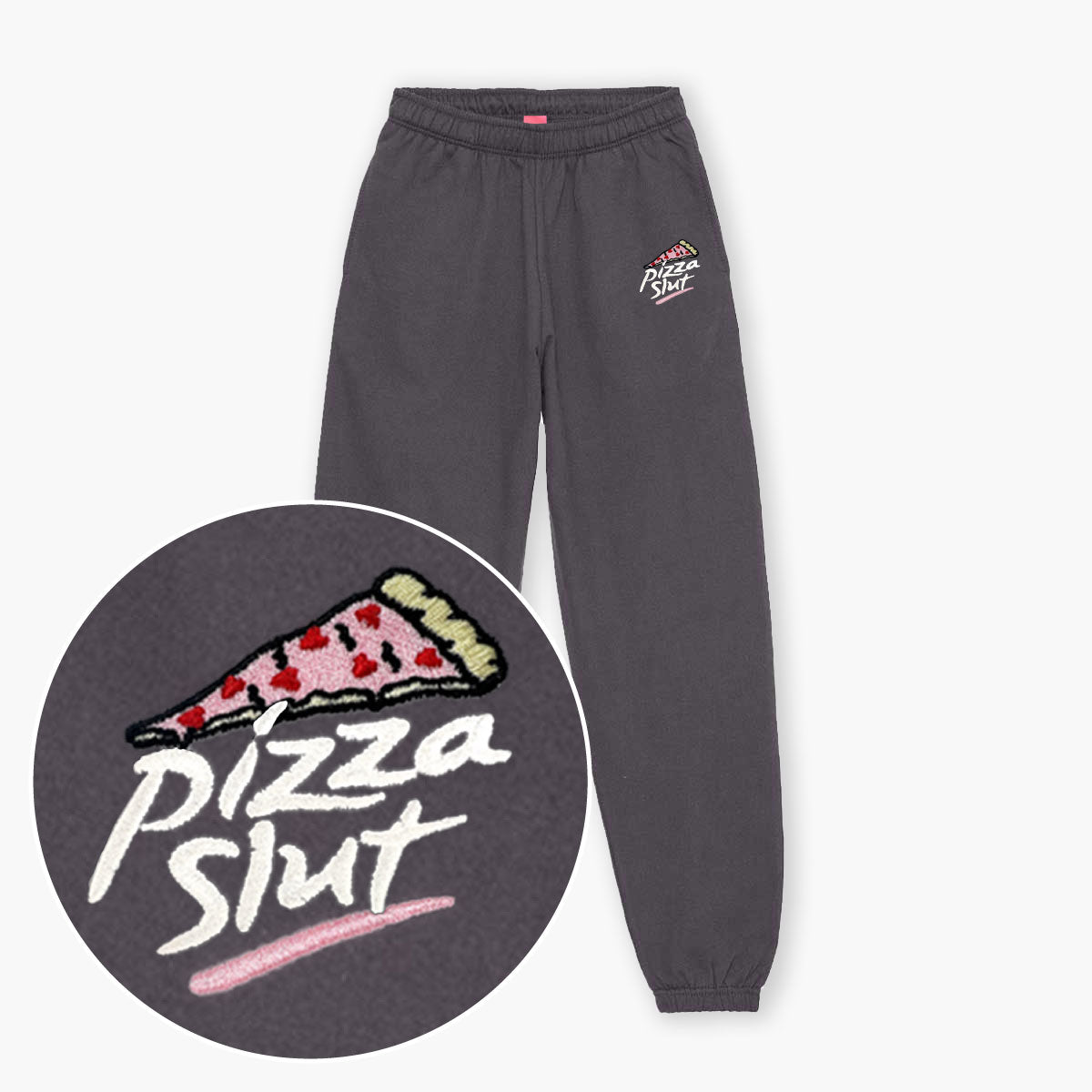 Pizza Slut Embroidered Joggers (Unisex)