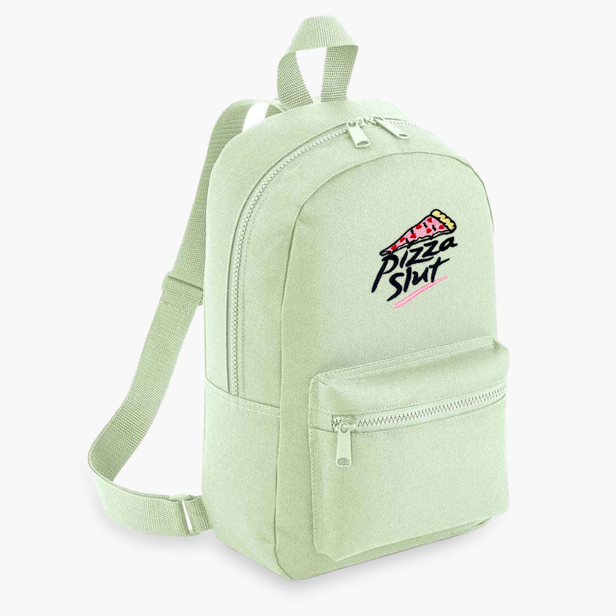 Pizza Slut Embroidered Mini Backpack
