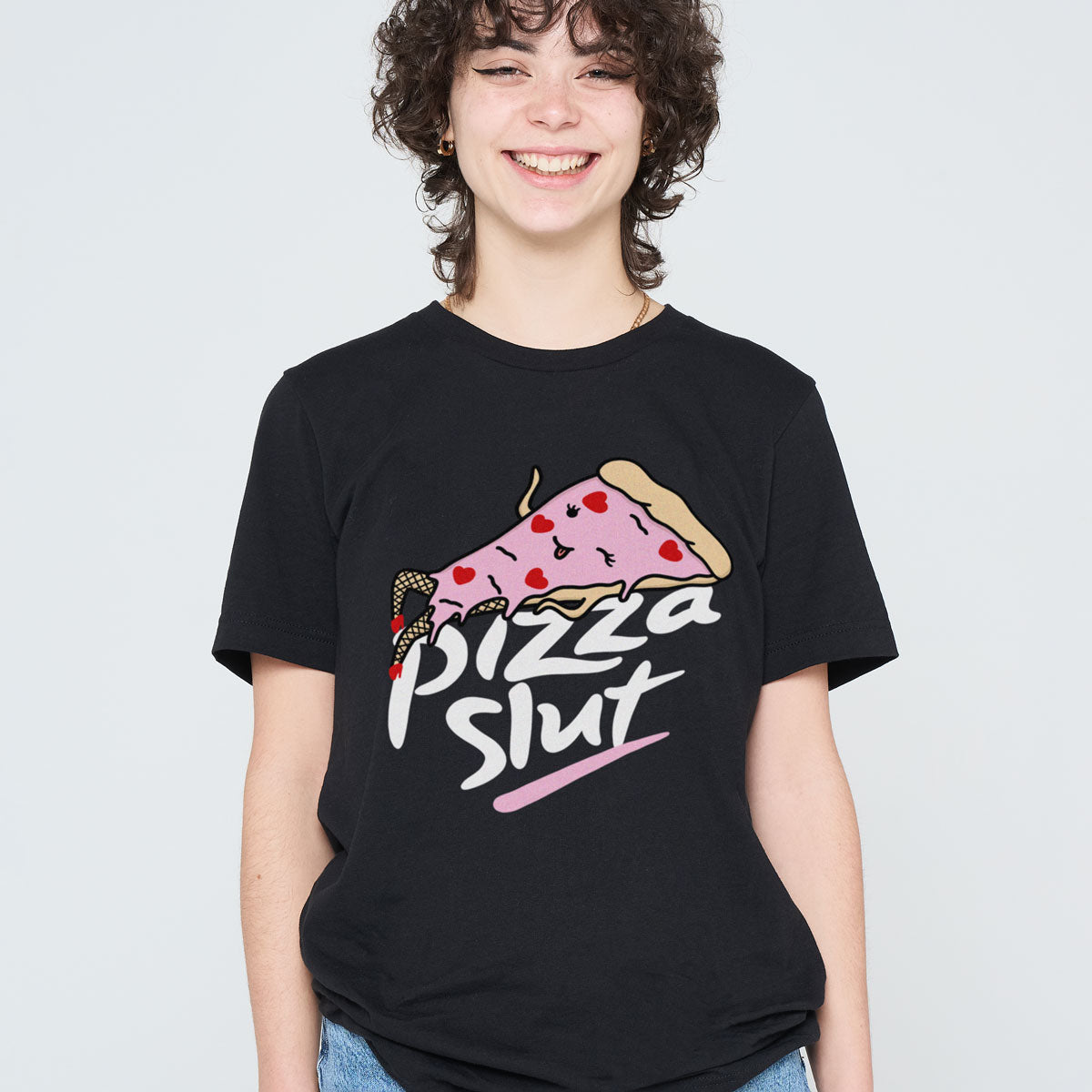 Pizza Slut Full Print T-Shirt (Unisex)