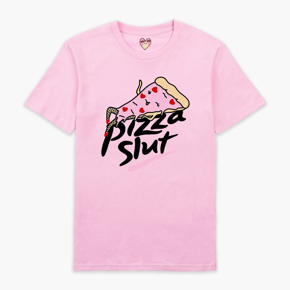Pizza Slut Full Print T-Shirt (Unisex)