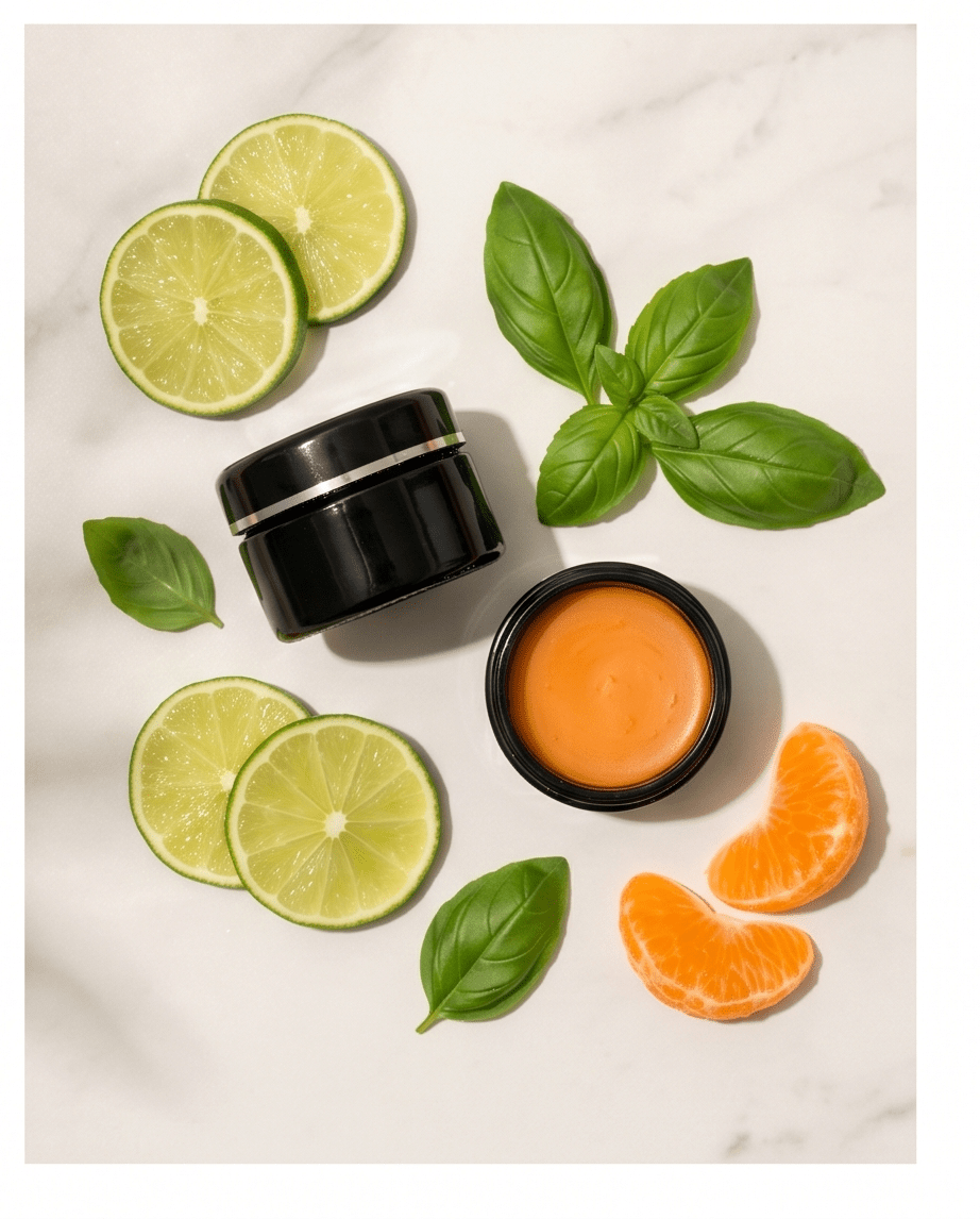 Perfume Balm - Mandarin, Lime, Basil