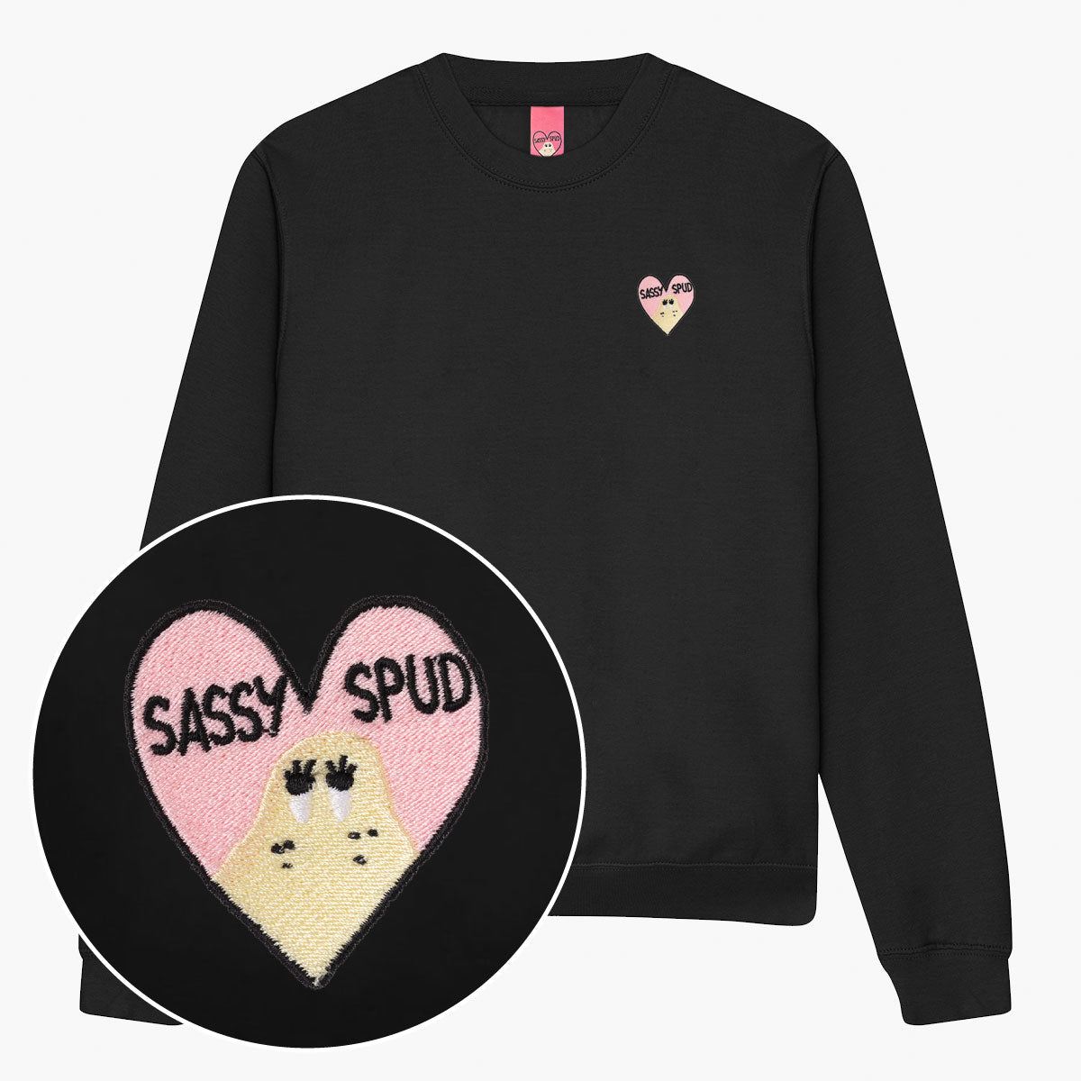 Sassy Spud Embroidered Sweatshirt (Unisex)