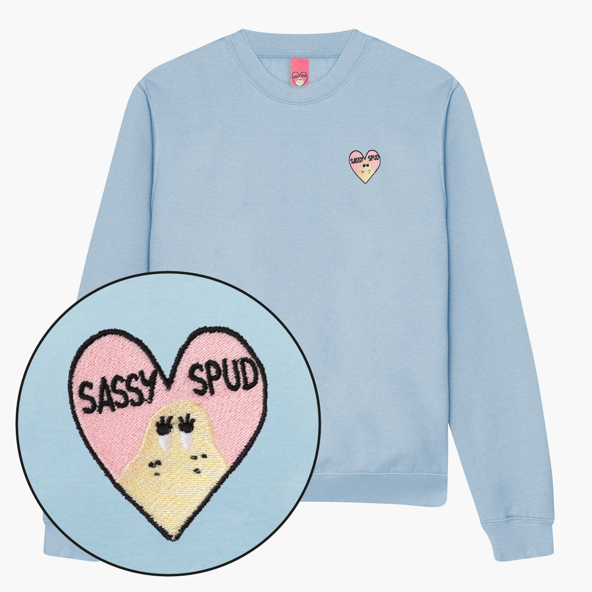 Sassy Spud Embroidered Sweatshirt (Unisex)