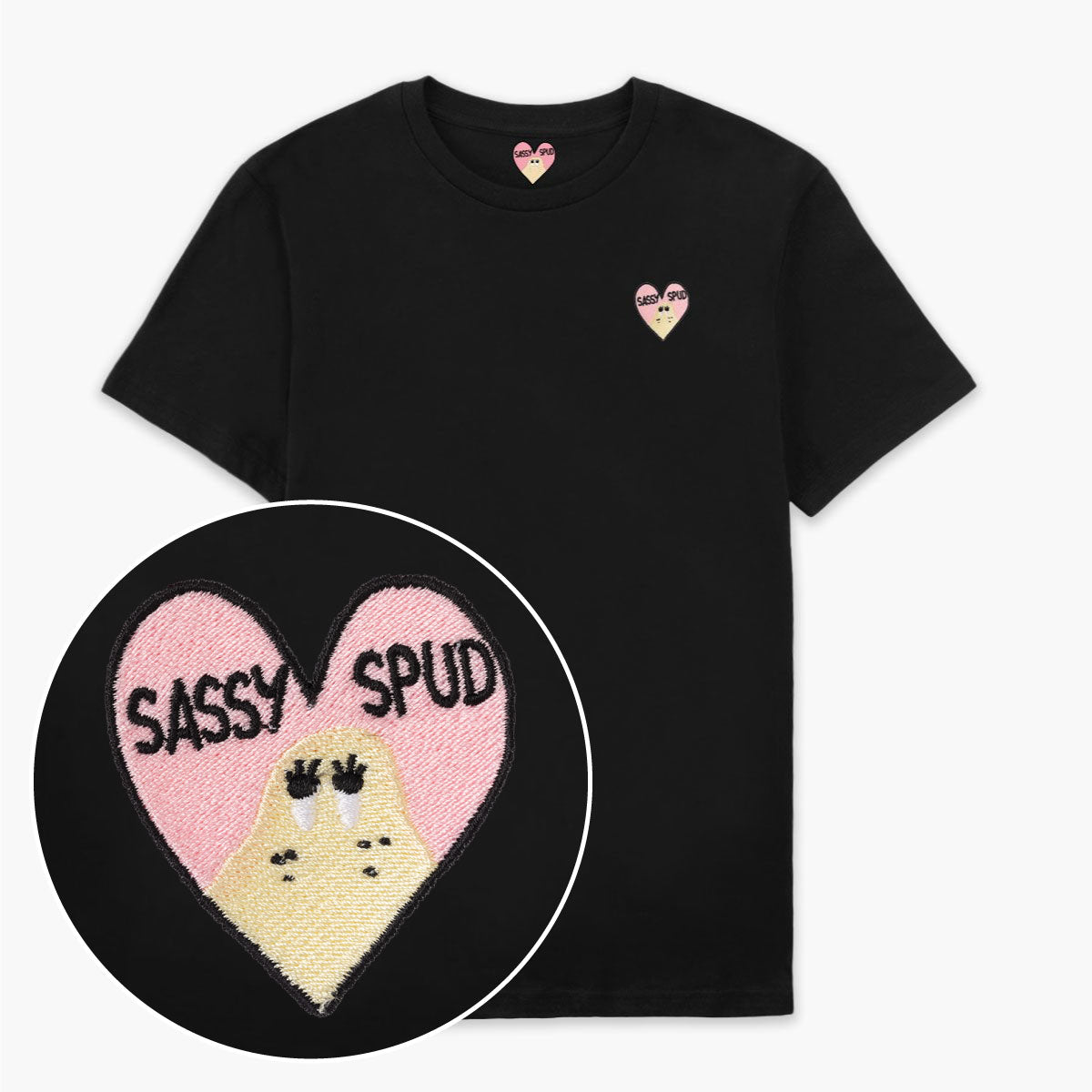 Sassy Spud Embroidered T-Shirt (Unisex)