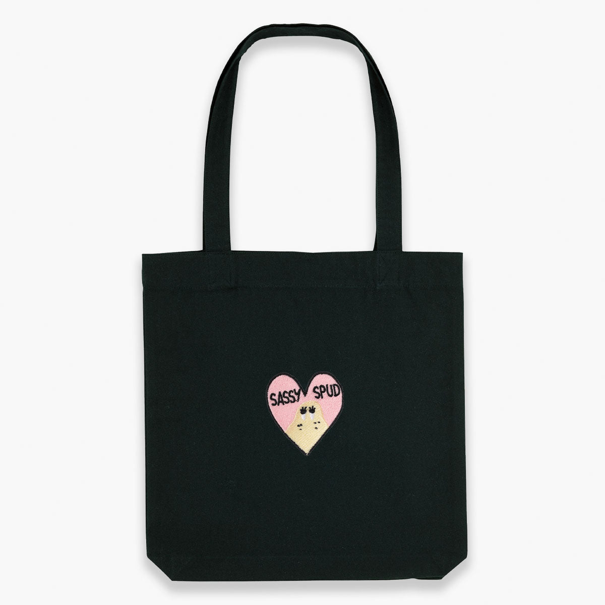 Sassy Spud Embroidered Tote Bag