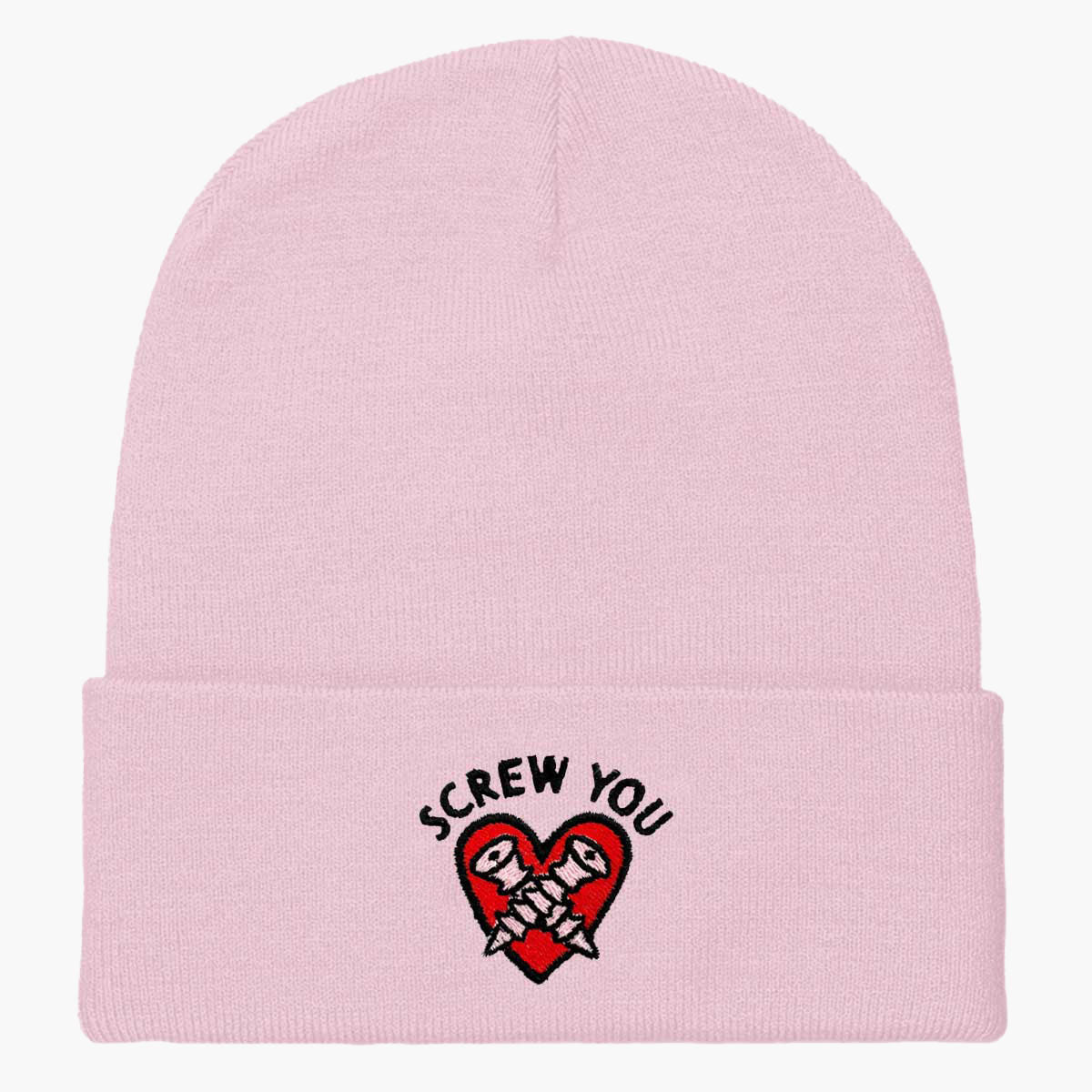 Screw You Embroidered Beanie
