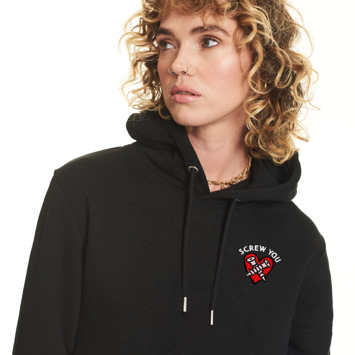 Screw You Embroidered Hoodie (Unisex)