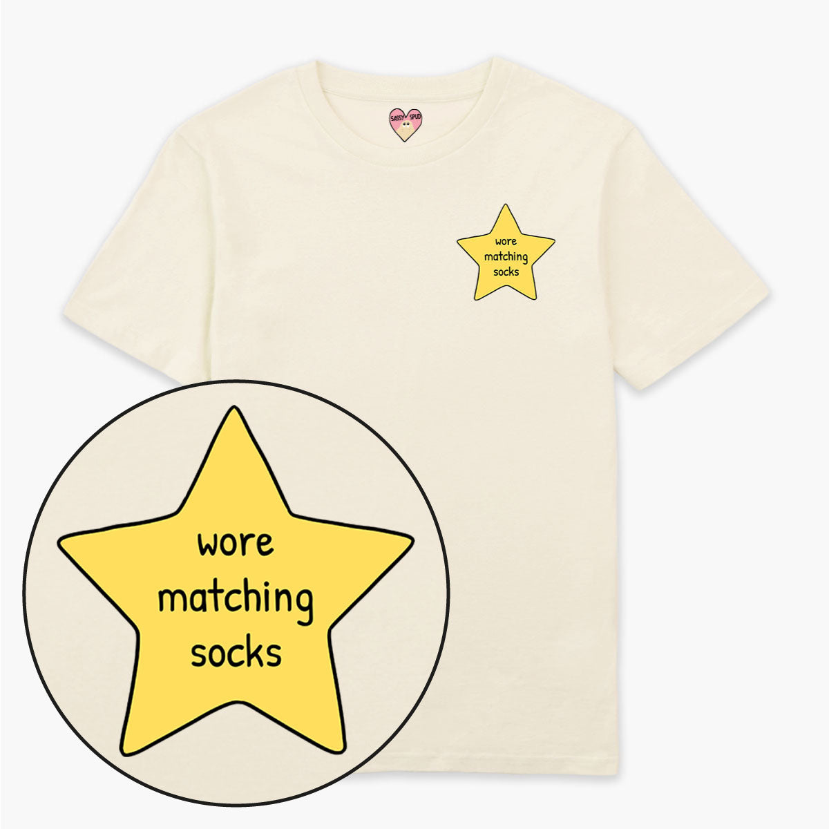 Socks Gold Star T-Shirt (Unisex)